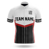 BigCrowns | Black Red White Cycling Short Sleeve Custom Name Cycling Kit