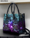THE GOOD GIRL IN ME GOT TIRED SKULL ROSE LEATHER HANDBAG - YHHN2503241