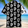 Halloween Bigfoot Silhouette Skull Hawaiian Shirt