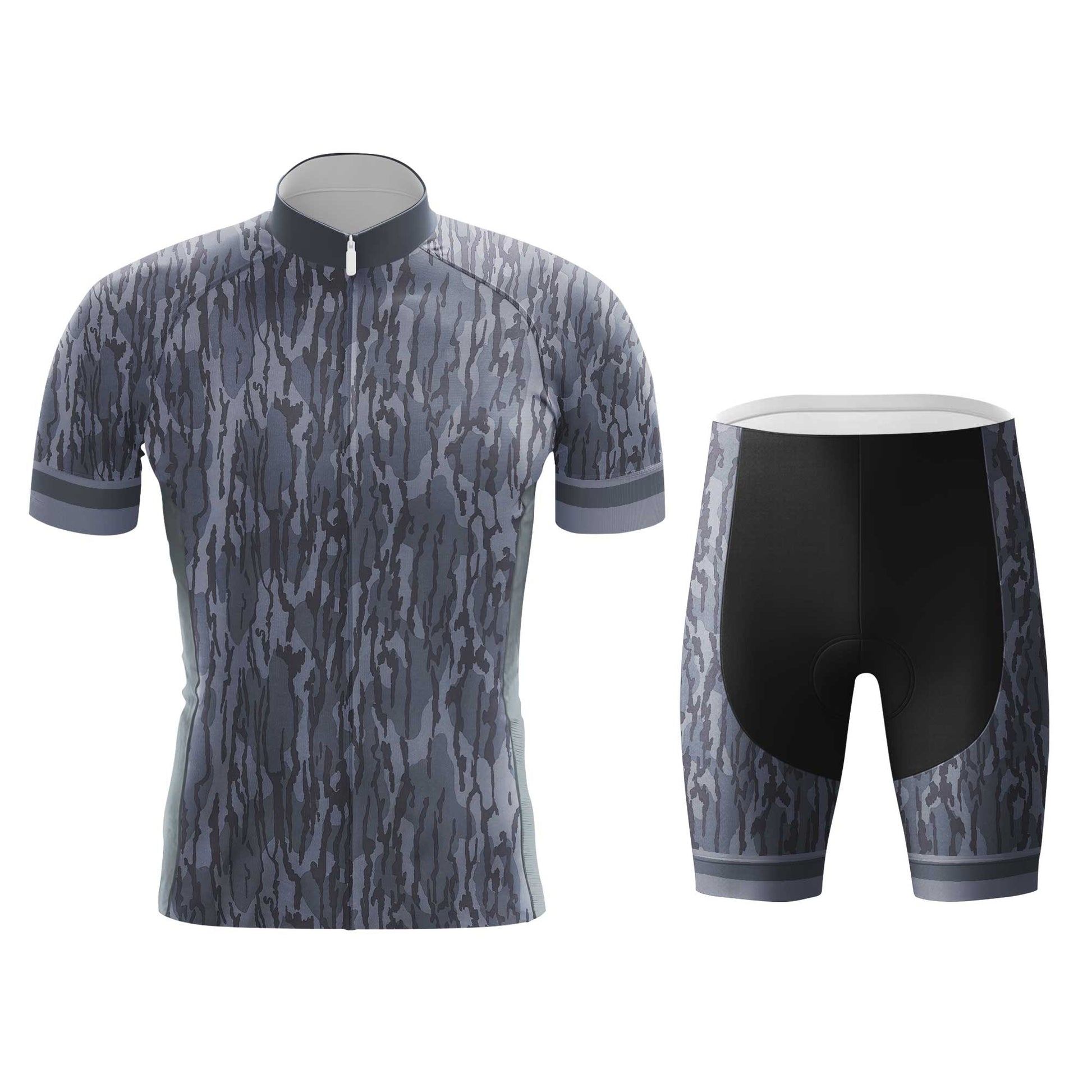 Navy Camo Men's Cycling Jersey Set, Road Bike Cycling Kit for Men, Biking Outfit, Bicycle Suit, Team Racing Uniform