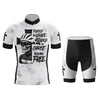 Skull Rider Fueled By Grace Men's Cycling Jersey Set, Road Bike Cycling Kit for Men, Biking Outfit, Bicycle Suit, Team Racing Uniform