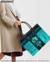 HELLO DARKNESS MY OLD FRIEND LEATHER HANDBAG - YHLN2603242