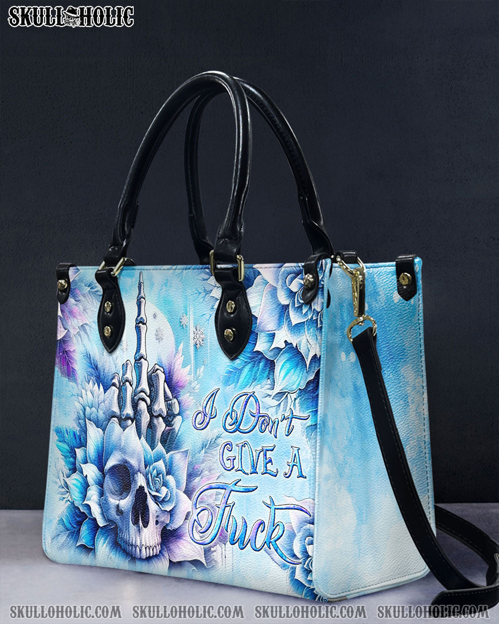 I DON'T GIVE A F LEATHER HANDBAG - YHLN1006243