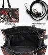 LOVE ME LIKE MY DEMONS DO LEATHER HANDBAG - YHDU0409244