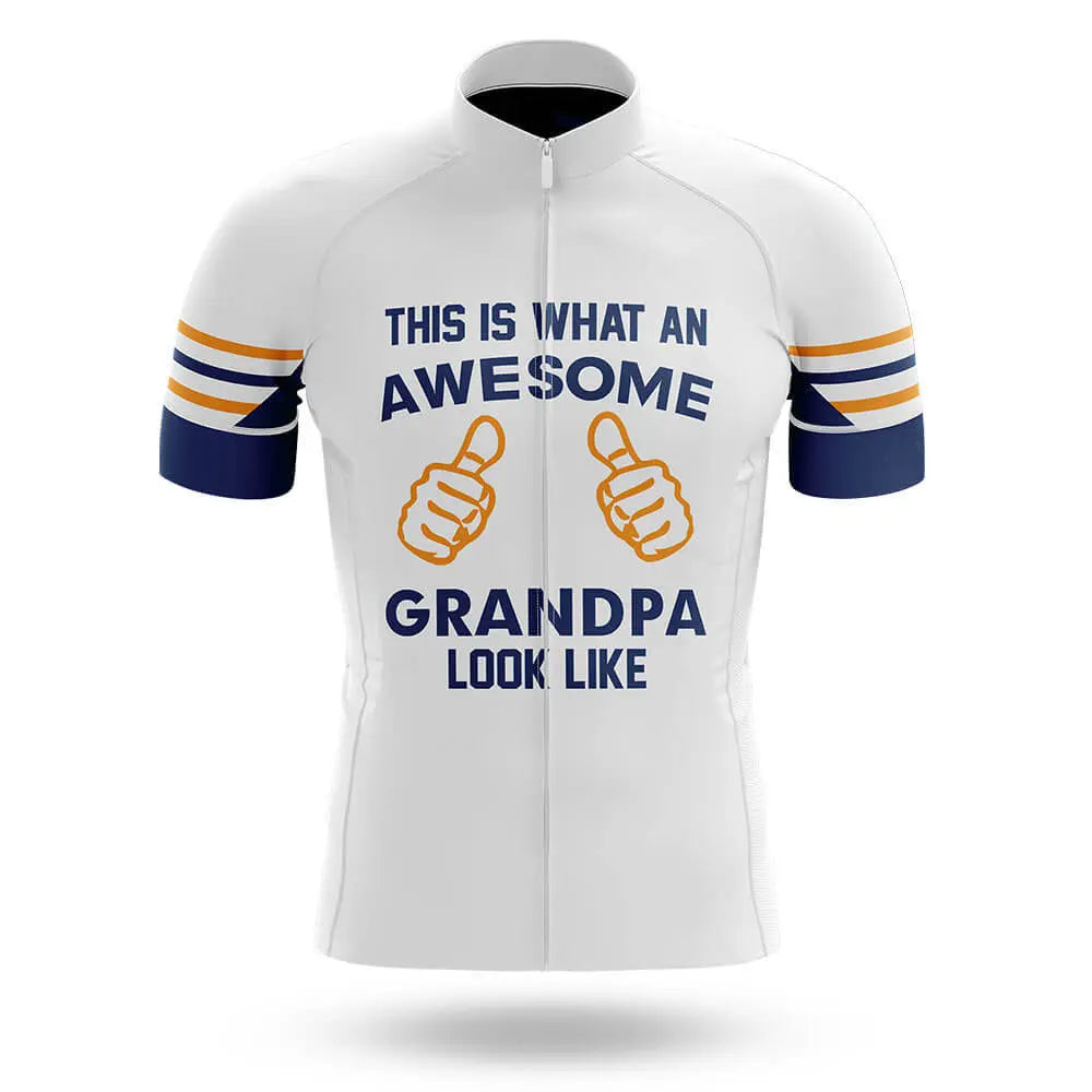 Awesome Grandpa V3 - White - Men's Cycling Kit