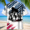 Bigfoot Sasquatch American Flag Patriotic Hawaiian Shirt