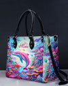 Pink Dolphin Leather Handbag