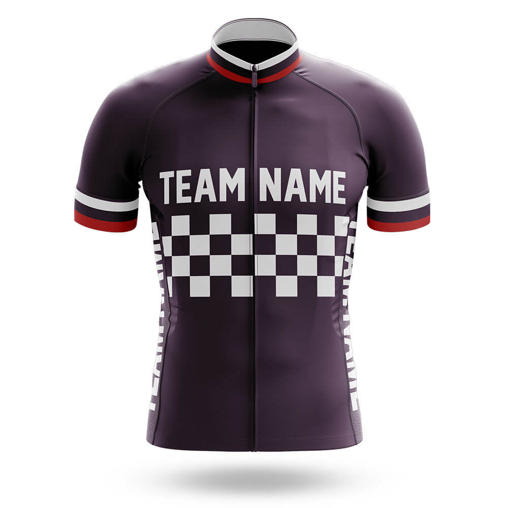 Custom Team Name M7 Dark Purple - Men's Cycling Kit