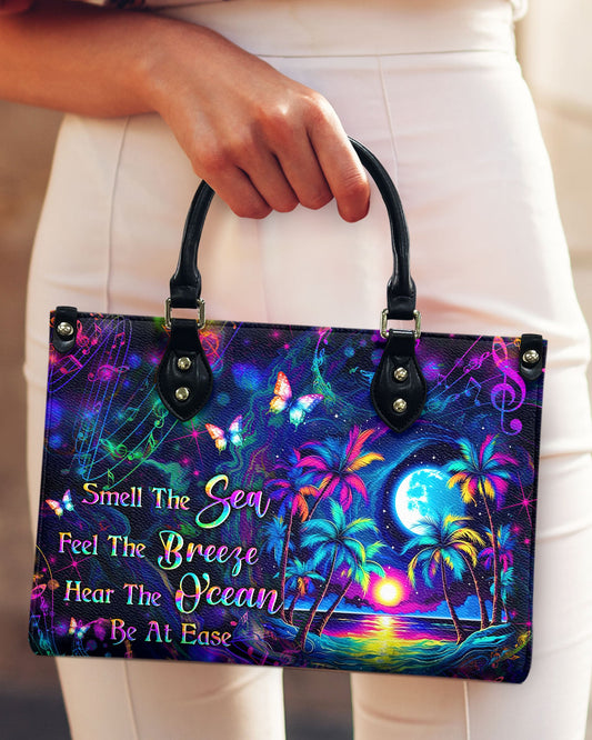 Smell The Sea Feel The Breeze Starfish Leather Handbag