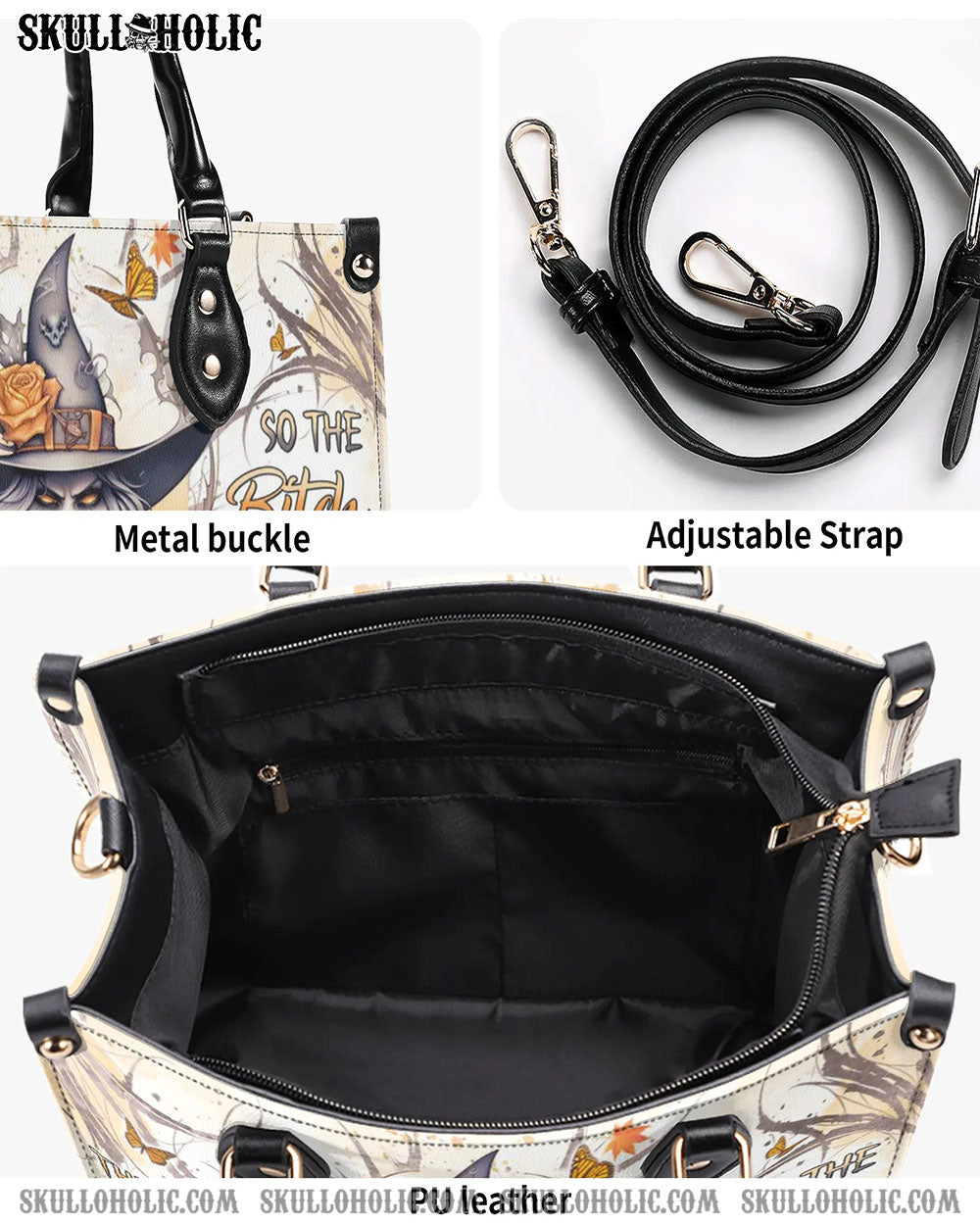 THE GOOD GIRL IN ME GOT TIRED WITCH HALLOWEEN LEATHER HANDBAG - YHLN1208244