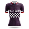 Custom Team Name M7 Dark Purple - Women's Cycling Kit