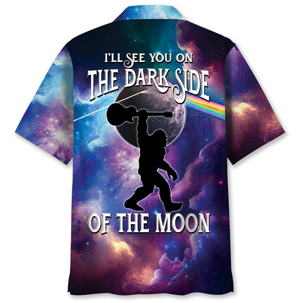 Bigfoot Guitar Will See You On The Dark Side Of The Moon Hawaiian Shirt