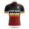 BigCrowns | Black Red Cycling Short Sleeve Custom Name Cycling Kit