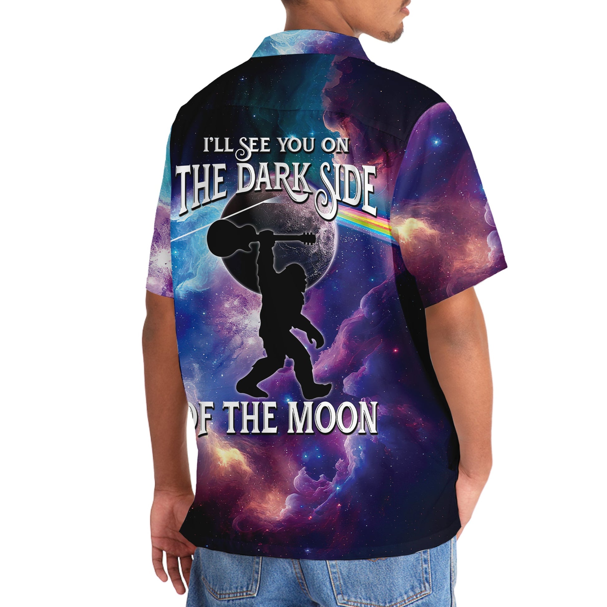 Bigfoot Guitar Will See You On The Dark Side Of The Moon Hawaiian Shirt
