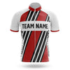 BigCrowns | Red White Black Cycling Short Sleeve Custom Name Cycling Kit