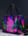 Not All Who Wander Are Lost Leather Handbag