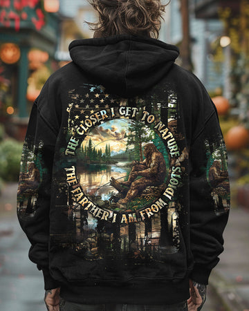 THE CLOSER I GET TO NATURE BIGFOOT FISHING ALL OVER PRINT - TLTW1609242