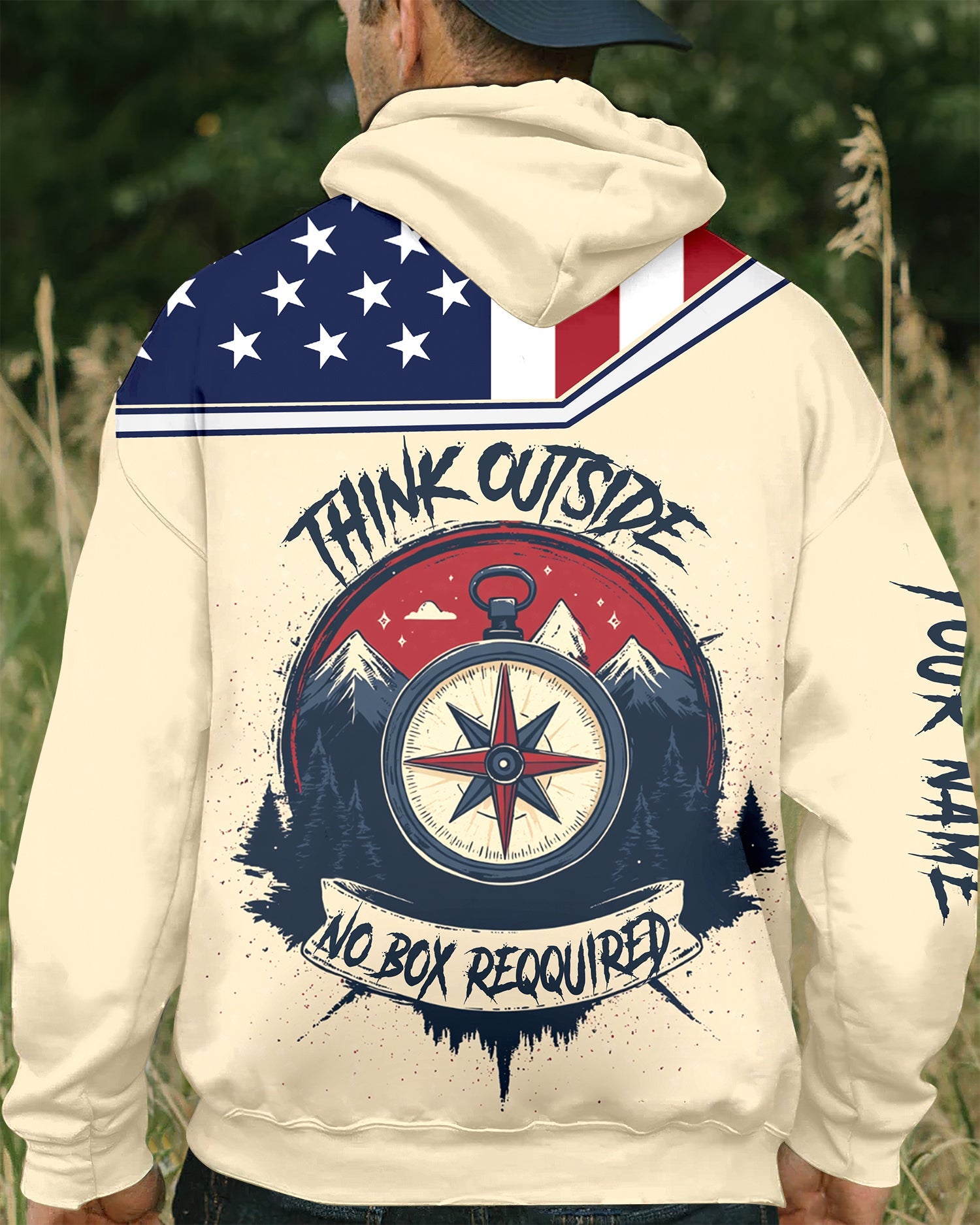 Custom Name Think Outside No Box Required All Over Print Shirt