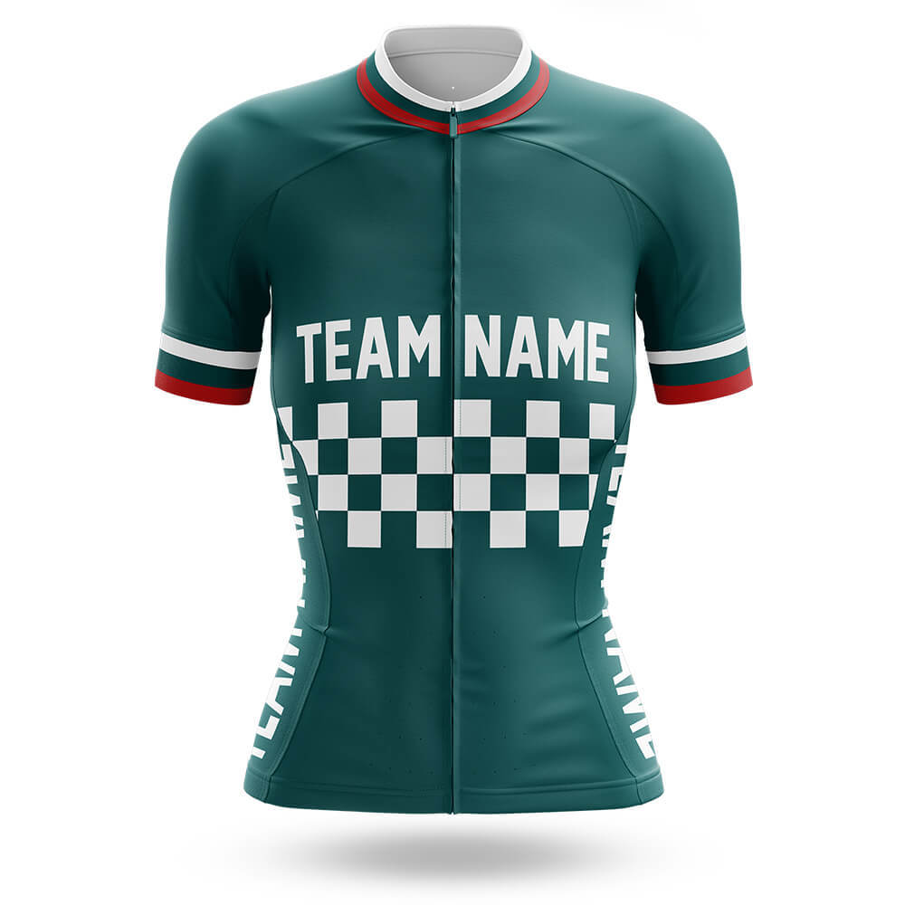 Custom Team Name M7 Green - Women's Cycling Kit