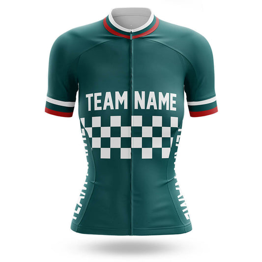 Custom Team Name M7 Green - Women's Cycling Kit