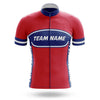 BigCrowns | Dark Blue Cycling Short Sleeve Custom Name Cycling Kit