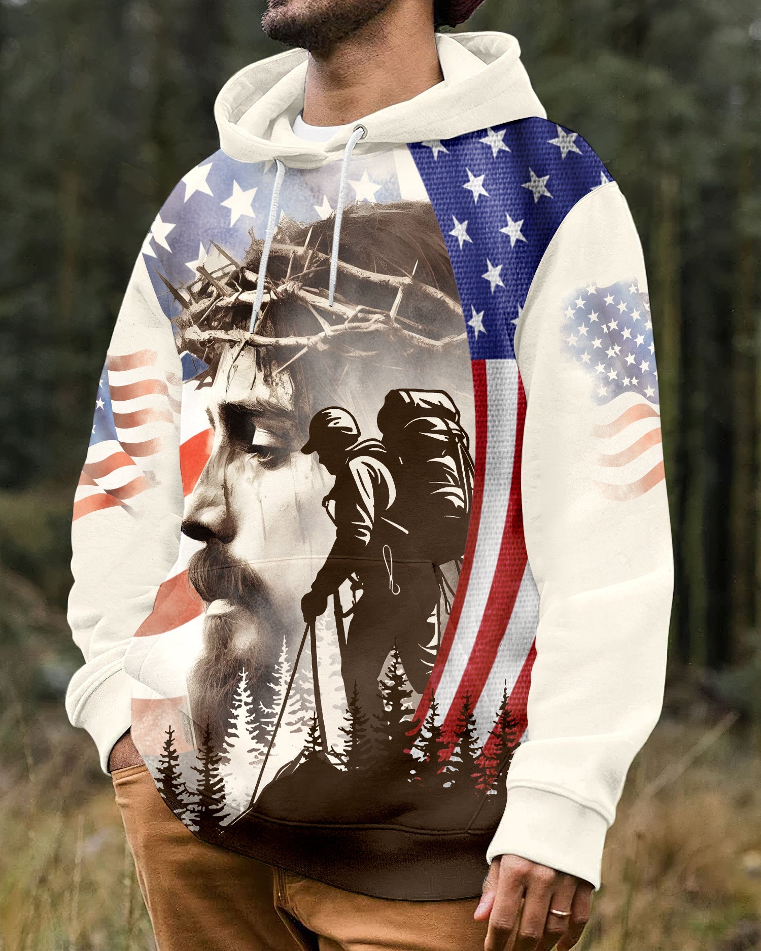 Hiker And His God All Over Print Shirt