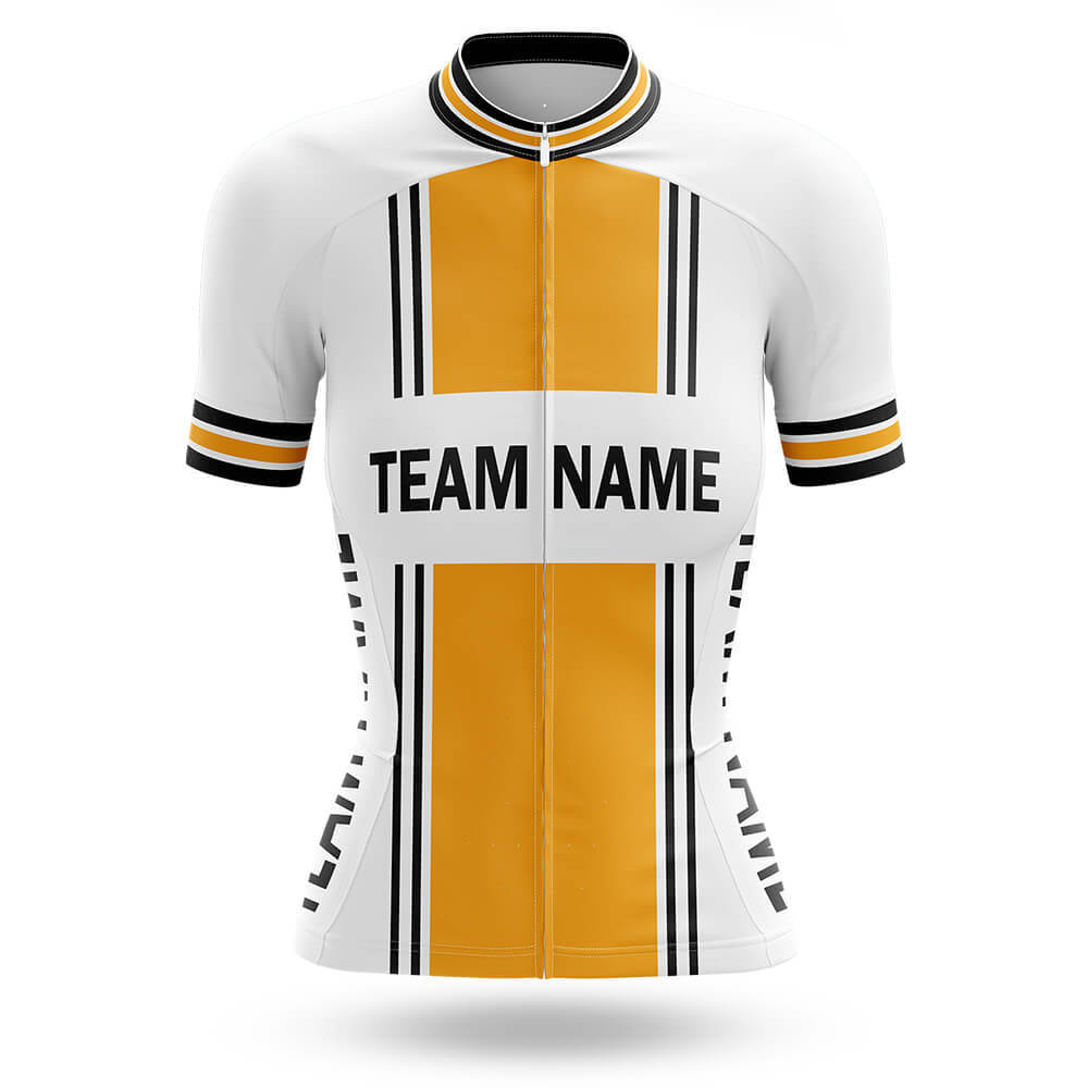Custom Team Name M4 Yellow - Women's Cycling Kit