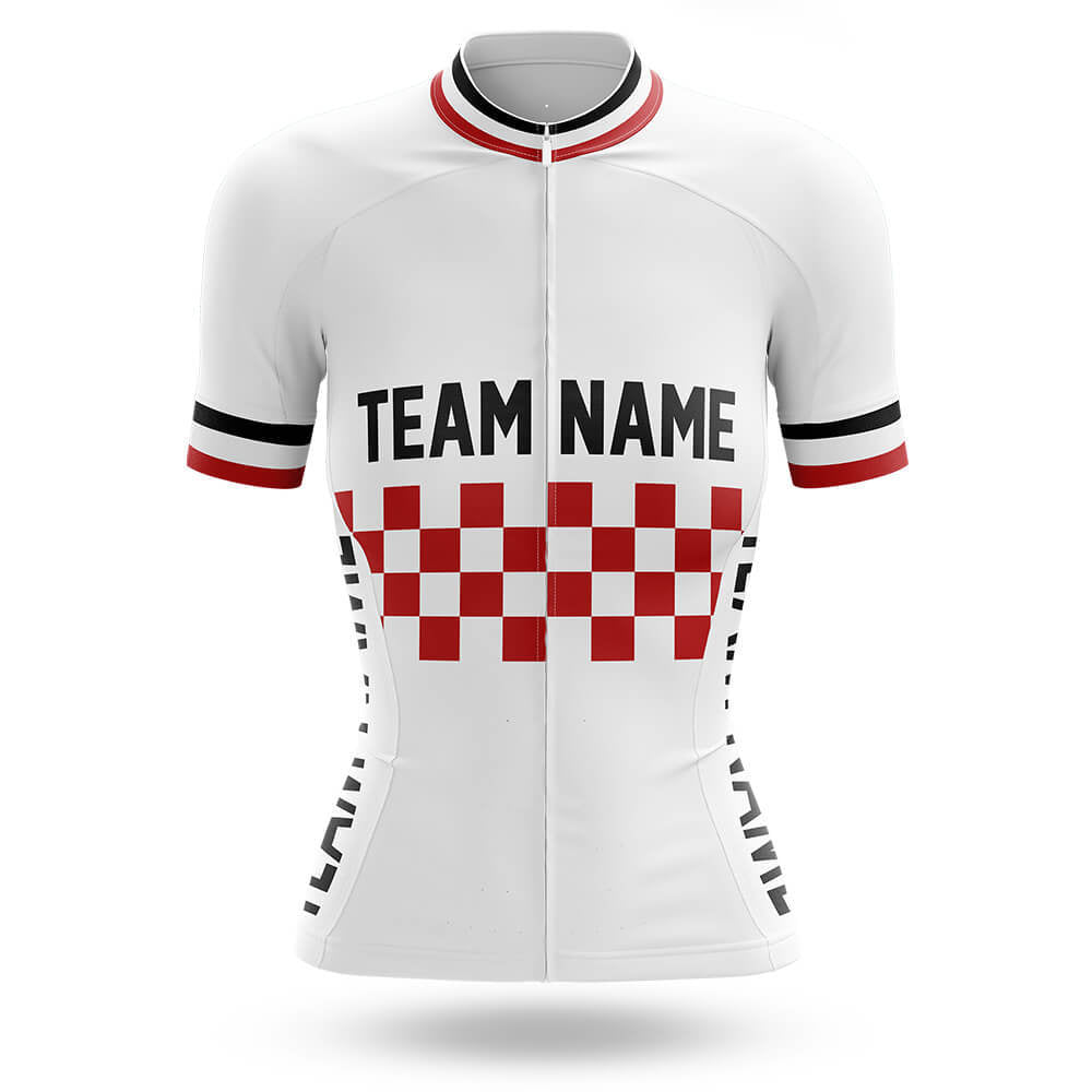 Custom Team Name M7 White - Women's Cycling Kit