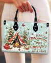 Making Memories One Campfire Christmas Leather Handbag
