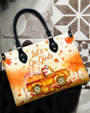 Let'S Go Girls Flamingo Leather Handbag