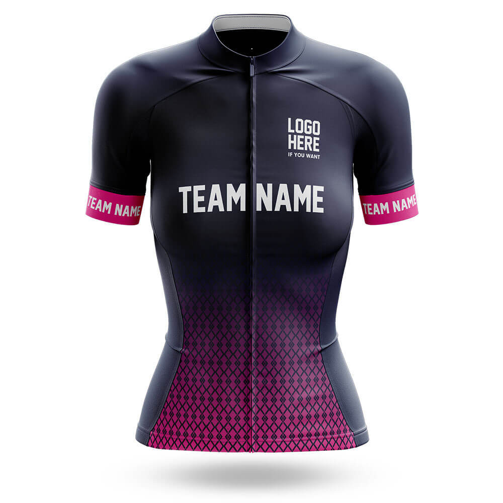 Custom Team Name S1 Pink - Women's Cycling Kit