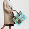 Bigcrowns SMELL THE SEA FEEL THE BREEZE LEATHER HANDBAG N2703244