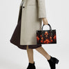 SKULL ROSES FIRE LEATHER HANDBAG - TYTD0204243