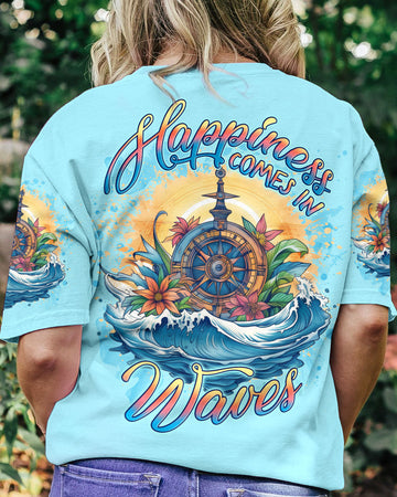 HAPPINESS COMES IN WAVES COMPASS ALL OVER PRINT - YHLN1506231