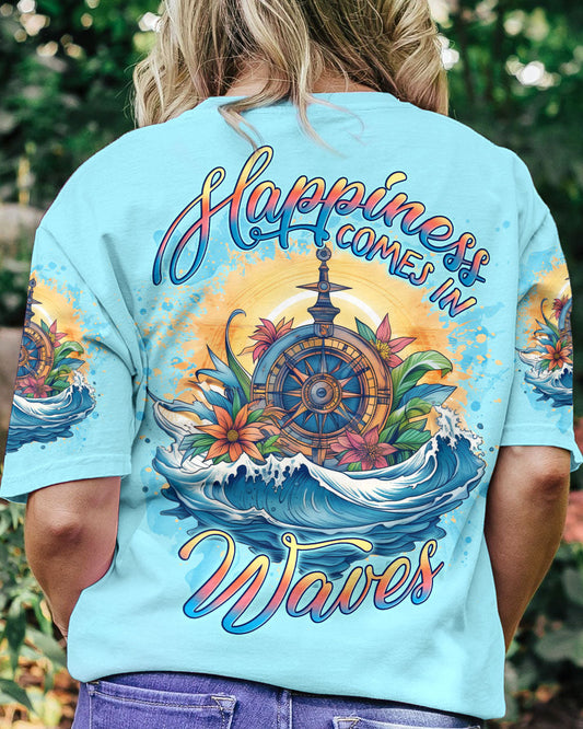 HAPPINESS COMES IN WAVES COMPASS ALL OVER PRINT - YHLN1506231