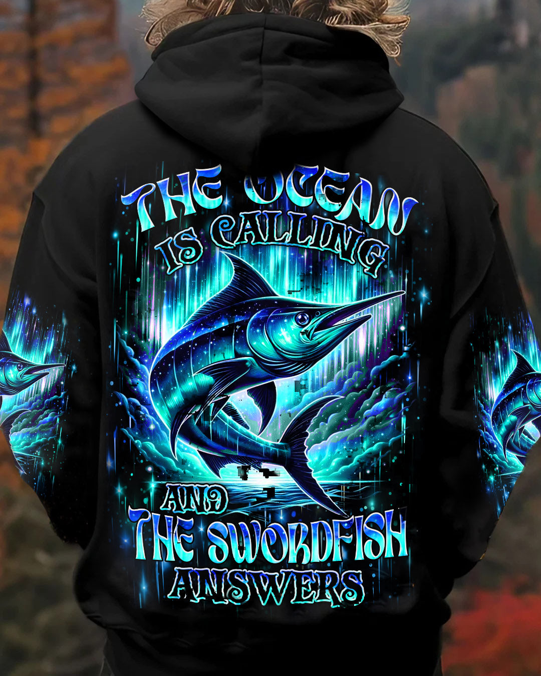 THE OCEAN IS CALLING & THE SWORDFISH ANSWERS FISHING ALL OVER PRINT - YHHN1902253