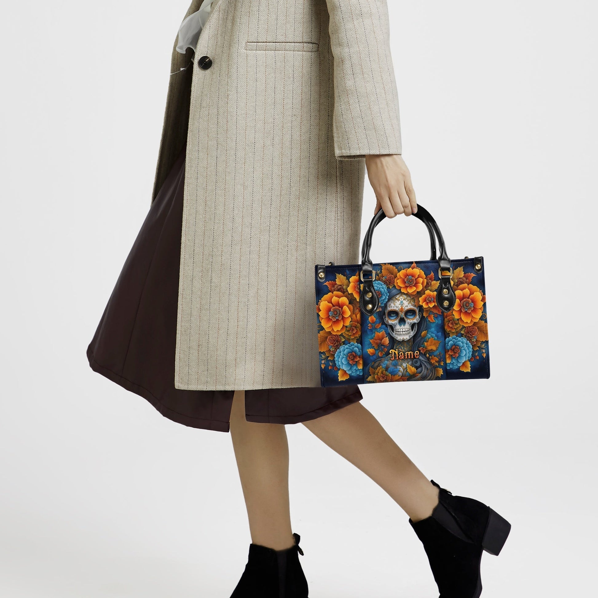 SUGAR SKULL LEATHER HANDBAG - TLTW2503244
