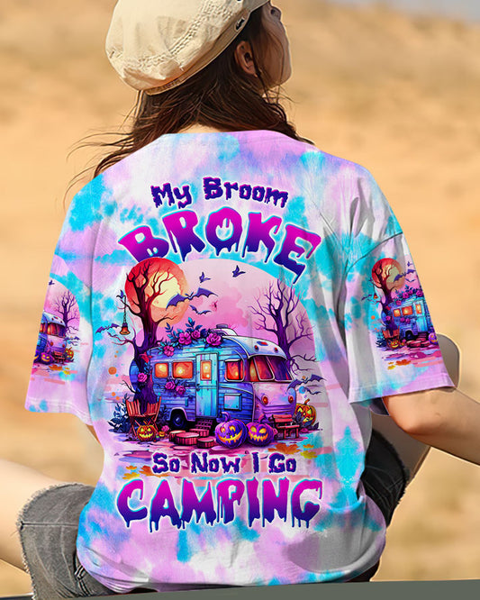 MY BROOM BROKE SO NOW HALLOWEEN CAMPING ALL OVER PRINT - TLTW1808232