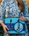 Bigcrowns SMELL THE SEA FEEL THE BREEZE SEAHORSE LEATHER HANDBAG T2503244