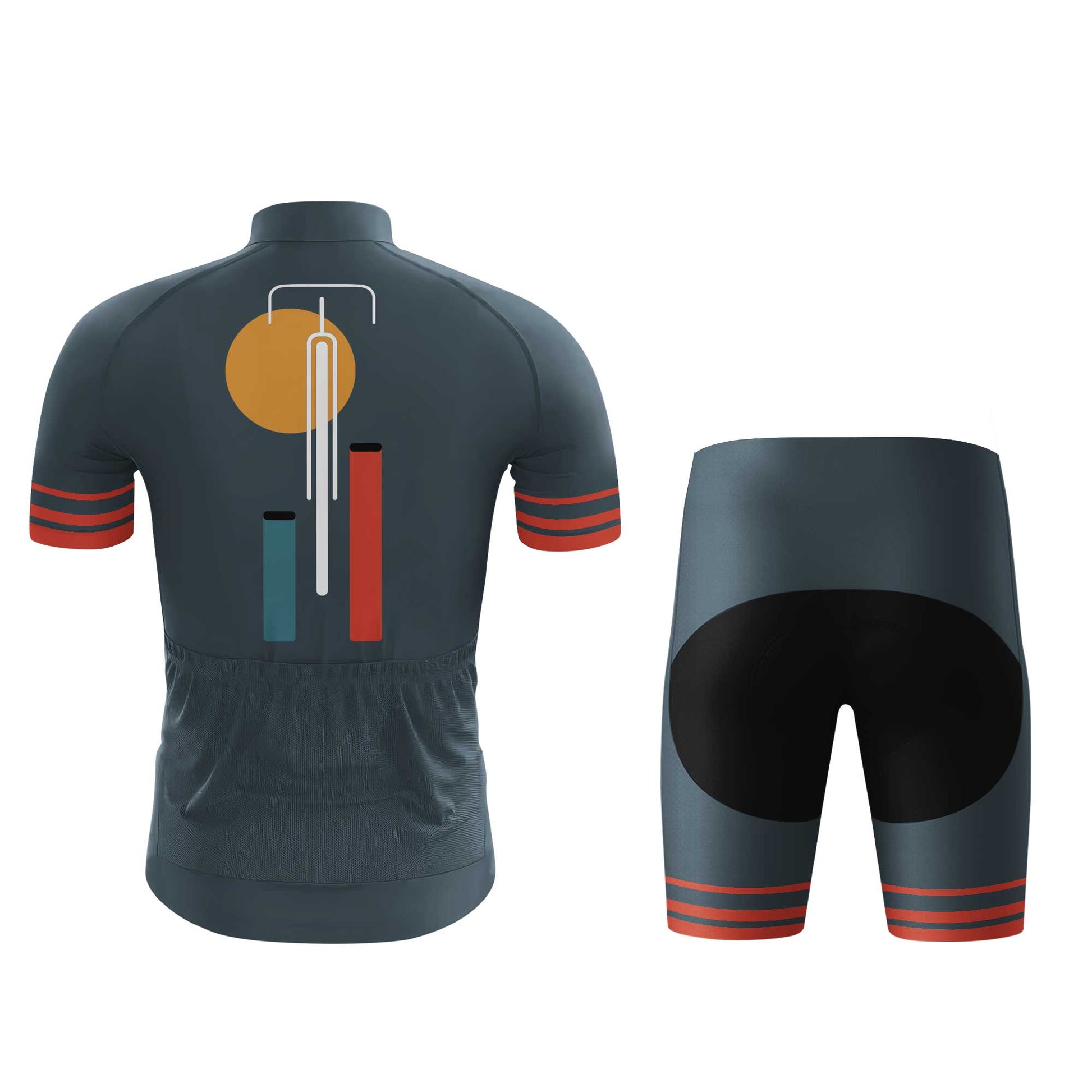 Bikehaus Men's Cycling Jersey Set, Road Bike Cycling Kit for Men, Biking Outfit, Bicycle Suit, Team Racing Uniform