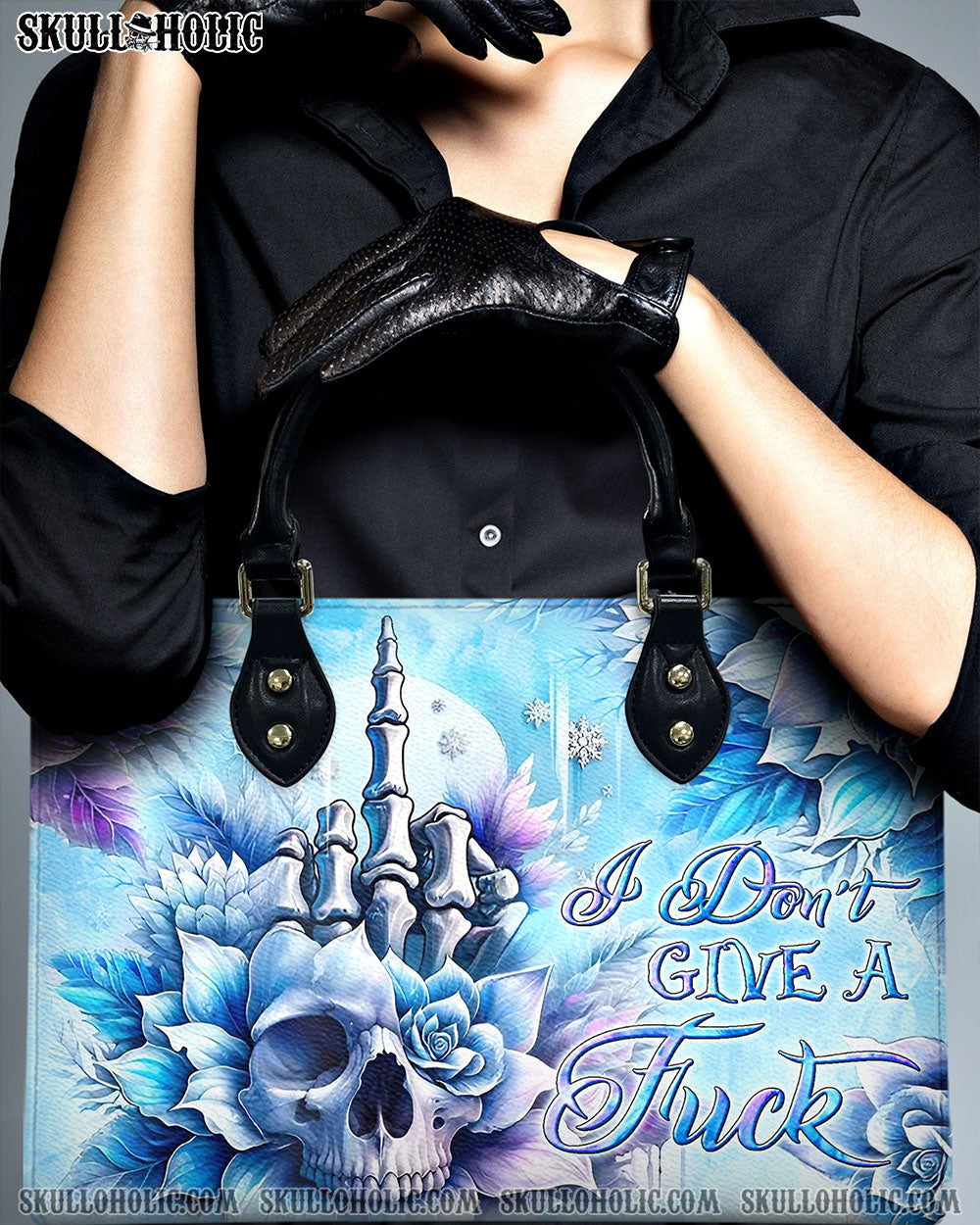 I DON'T GIVE A F LEATHER HANDBAG - YHLN1006243