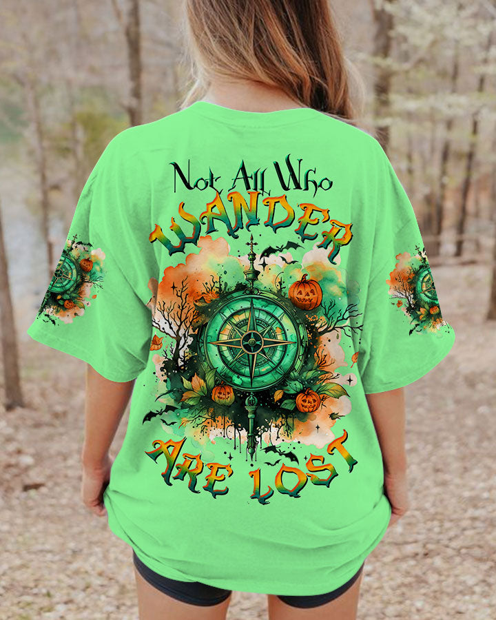 NOT ALL WHO WANDER ARE LOST COMPASS HALLOWEEN ALL OVER PRINT - TLTW2108232