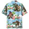Funny Bigfoots Are On Summer Vacation Hawaiian Shirt