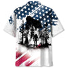 Bigfoot Sasquatch American Flag Patriotic Hawaiian Shirt