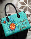 As Free As The Ocean Leather Handbag