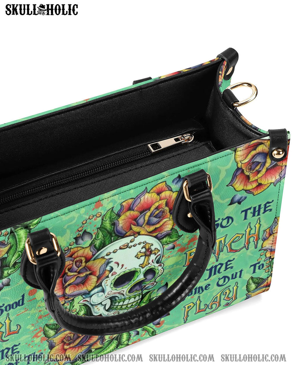 THE GOOD GIRL IN ME GOT TIRED LEATHER HANDBAG - YHLN3007244