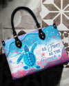 As Free As The Ocean Turtle Leather Handbag