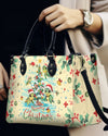 Merry Christmas Turtle Leather Handbag