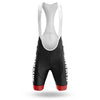 BigCrowns | Red White Black Cycling Short Sleeve Custom Name Cycling Kit