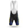 BigCrowns |  Navy Yellow Line Cycling Short Sleeve Custom Name Cycling Kit